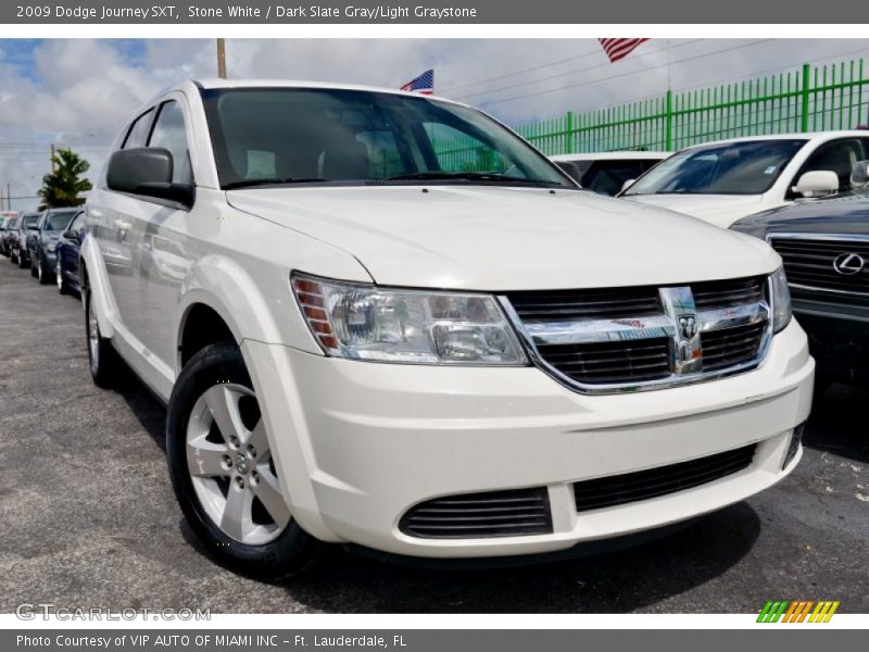 Stone White / Dark Slate Gray/Light Graystone 2009 Dodge Journey SXT
