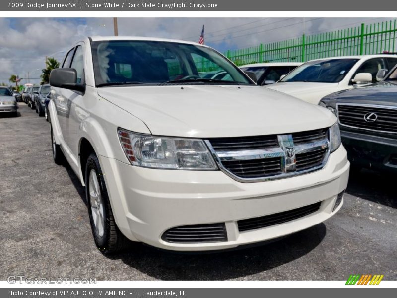 Stone White / Dark Slate Gray/Light Graystone 2009 Dodge Journey SXT