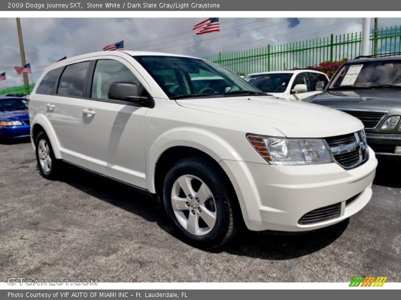 Stone White / Dark Slate Gray/Light Graystone 2009 Dodge Journey SXT