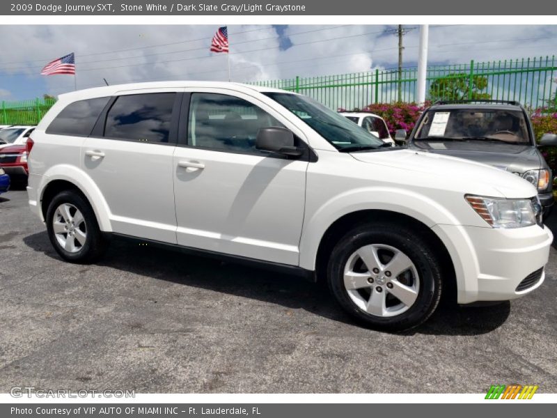 Stone White / Dark Slate Gray/Light Graystone 2009 Dodge Journey SXT