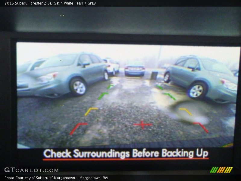Satin White Pearl / Gray 2015 Subaru Forester 2.5i