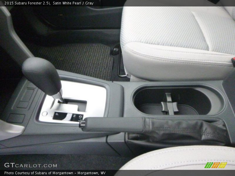 Satin White Pearl / Gray 2015 Subaru Forester 2.5i
