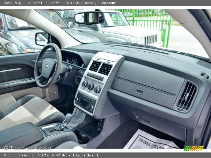 Stone White / Dark Slate Gray/Light Graystone 2009 Dodge Journey SXT