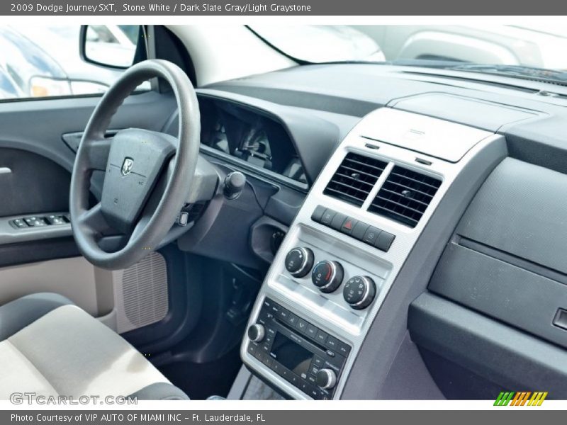 Stone White / Dark Slate Gray/Light Graystone 2009 Dodge Journey SXT