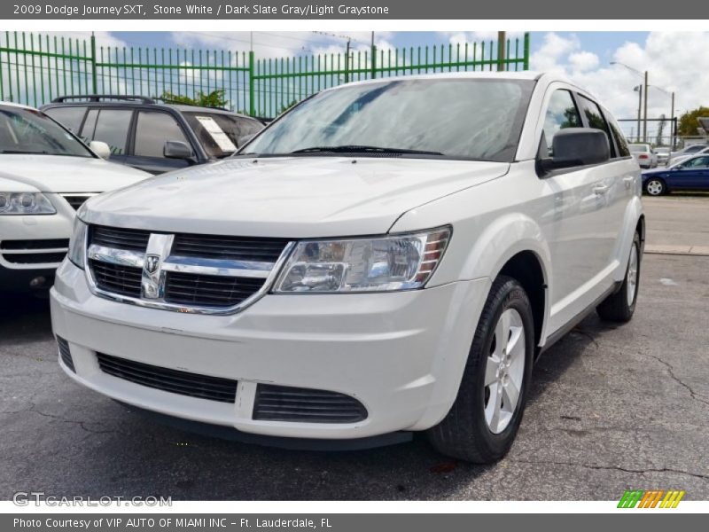 Stone White / Dark Slate Gray/Light Graystone 2009 Dodge Journey SXT