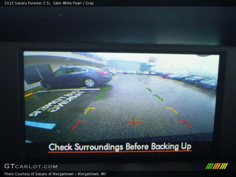 Satin White Pearl / Gray 2015 Subaru Forester 2.5i