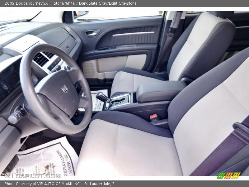 Stone White / Dark Slate Gray/Light Graystone 2009 Dodge Journey SXT