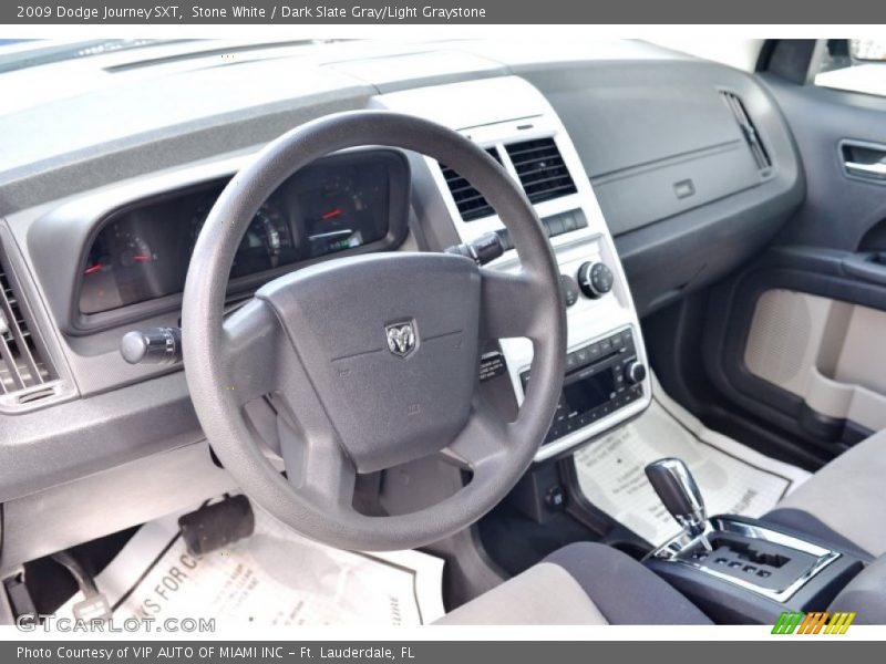 Stone White / Dark Slate Gray/Light Graystone 2009 Dodge Journey SXT