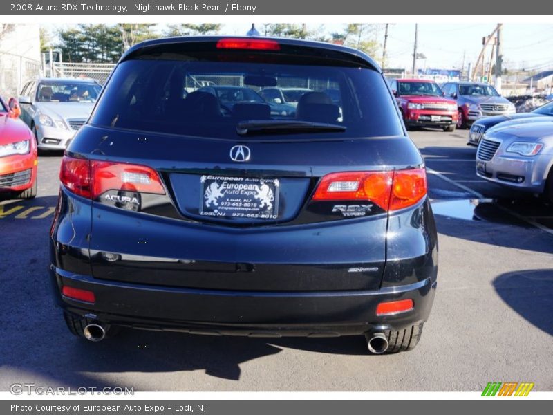 Nighthawk Black Pearl / Ebony 2008 Acura RDX Technology