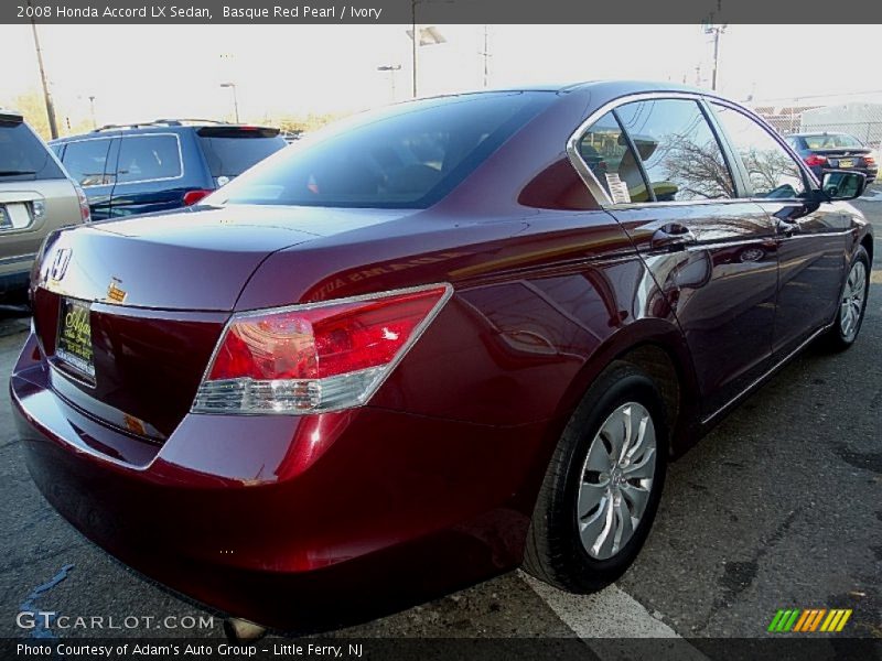 Basque Red Pearl / Ivory 2008 Honda Accord LX Sedan