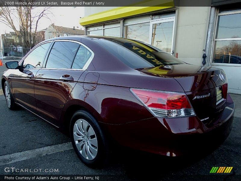 Basque Red Pearl / Ivory 2008 Honda Accord LX Sedan