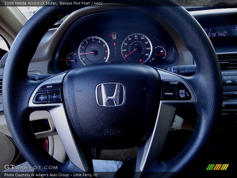 Basque Red Pearl / Ivory 2008 Honda Accord LX Sedan