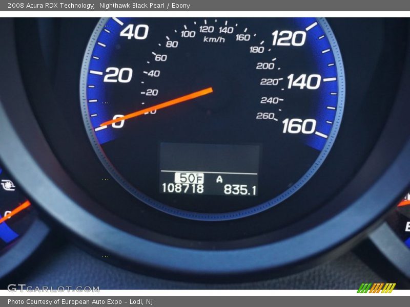 Nighthawk Black Pearl / Ebony 2008 Acura RDX Technology