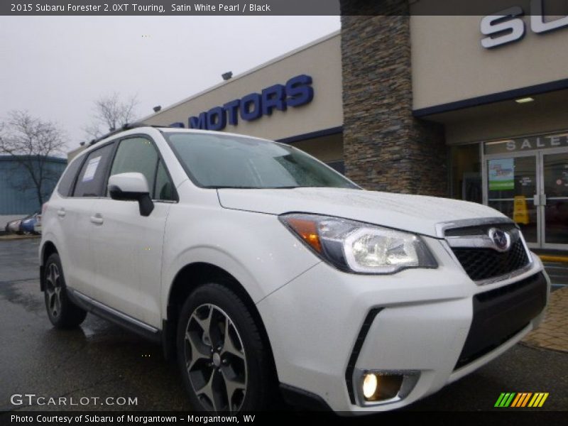Satin White Pearl / Black 2015 Subaru Forester 2.0XT Touring