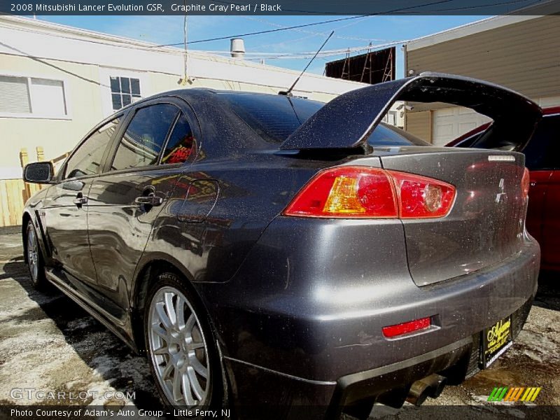 Graphite Gray Pearl / Black 2008 Mitsubishi Lancer Evolution GSR