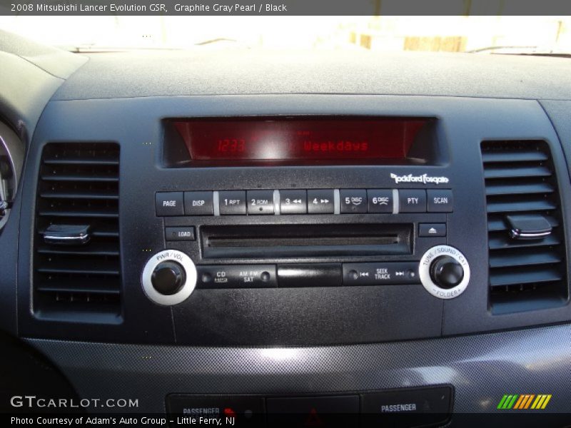 Graphite Gray Pearl / Black 2008 Mitsubishi Lancer Evolution GSR