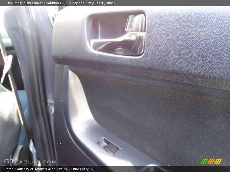 Graphite Gray Pearl / Black 2008 Mitsubishi Lancer Evolution GSR