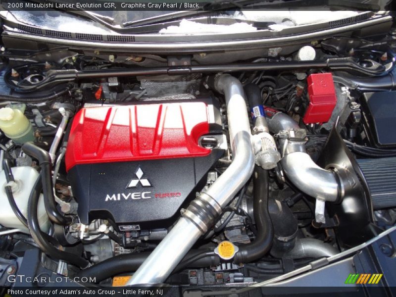 Graphite Gray Pearl / Black 2008 Mitsubishi Lancer Evolution GSR
