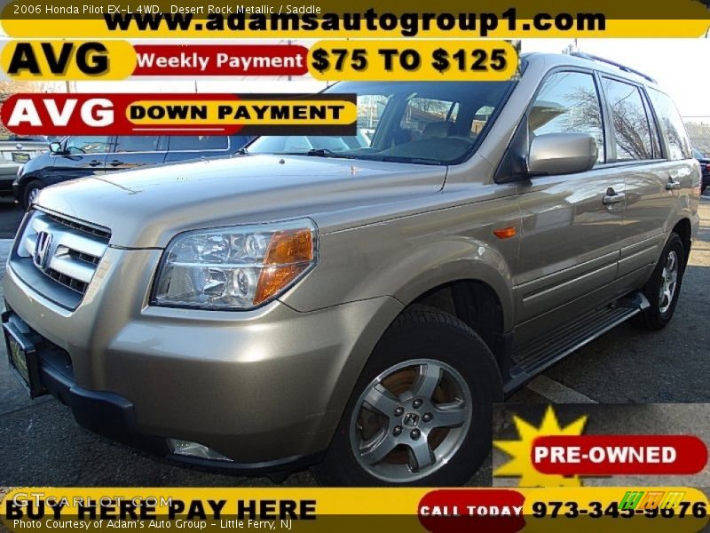 Desert Rock Metallic / Saddle 2006 Honda Pilot EX-L 4WD