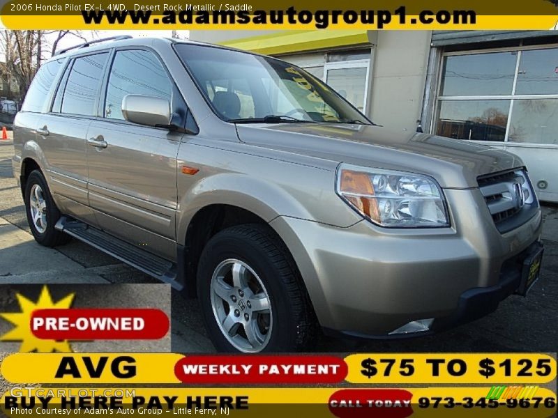 Desert Rock Metallic / Saddle 2006 Honda Pilot EX-L 4WD