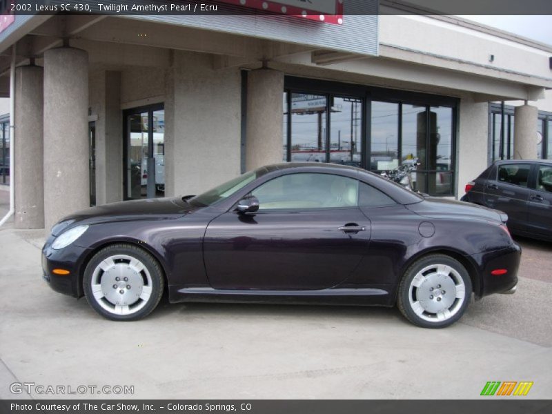 Twilight Amethyst Pearl / Ecru 2002 Lexus SC 430