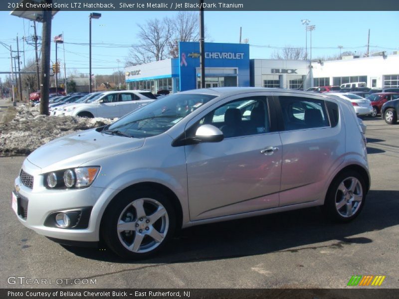 Silver Ice Metallic / Jet Black/Dark Titanium 2014 Chevrolet Sonic LTZ Hatchback