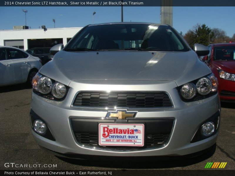 Silver Ice Metallic / Jet Black/Dark Titanium 2014 Chevrolet Sonic LTZ Hatchback