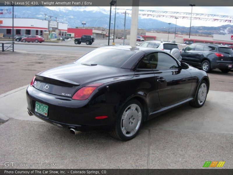 Twilight Amethyst Pearl / Ecru 2002 Lexus SC 430