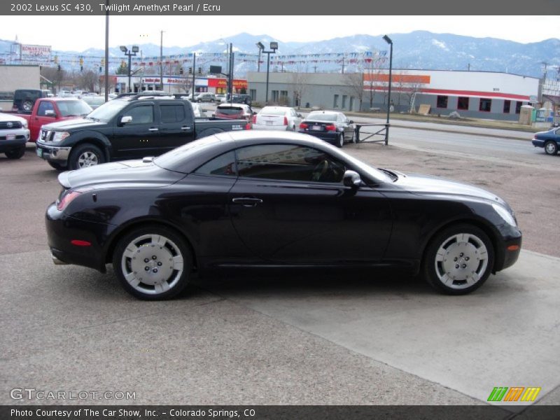 Twilight Amethyst Pearl / Ecru 2002 Lexus SC 430