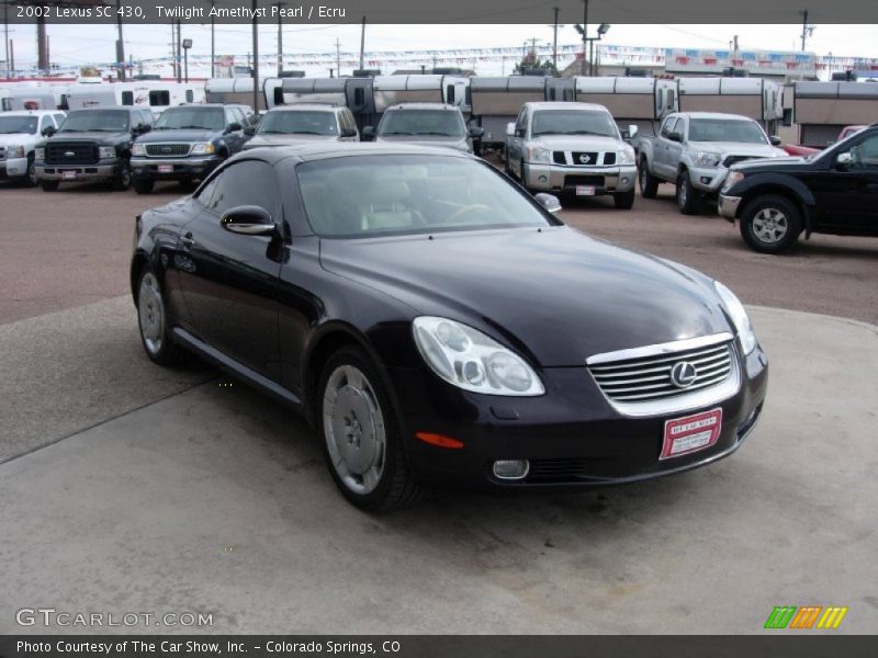 Twilight Amethyst Pearl / Ecru 2002 Lexus SC 430