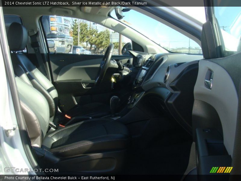 Silver Ice Metallic / Jet Black/Dark Titanium 2014 Chevrolet Sonic LTZ Hatchback