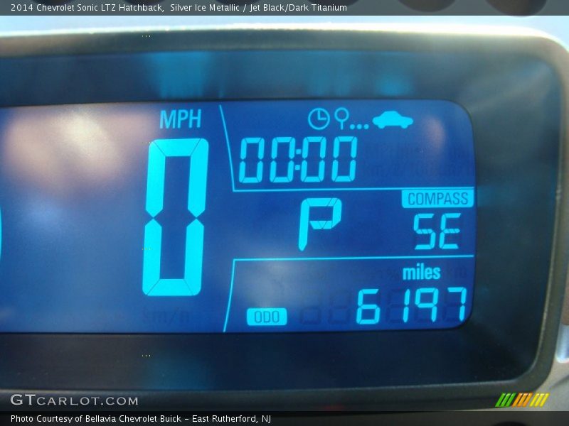 Silver Ice Metallic / Jet Black/Dark Titanium 2014 Chevrolet Sonic LTZ Hatchback
