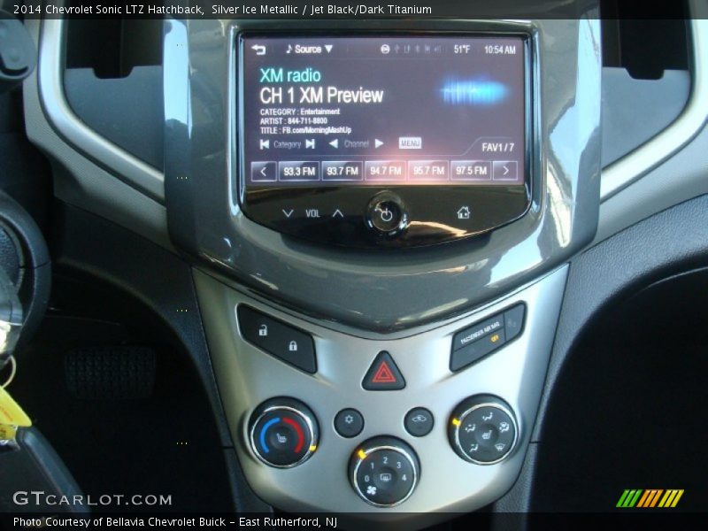 Silver Ice Metallic / Jet Black/Dark Titanium 2014 Chevrolet Sonic LTZ Hatchback