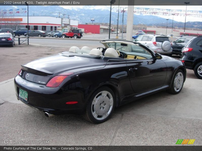 Twilight Amethyst Pearl / Ecru 2002 Lexus SC 430