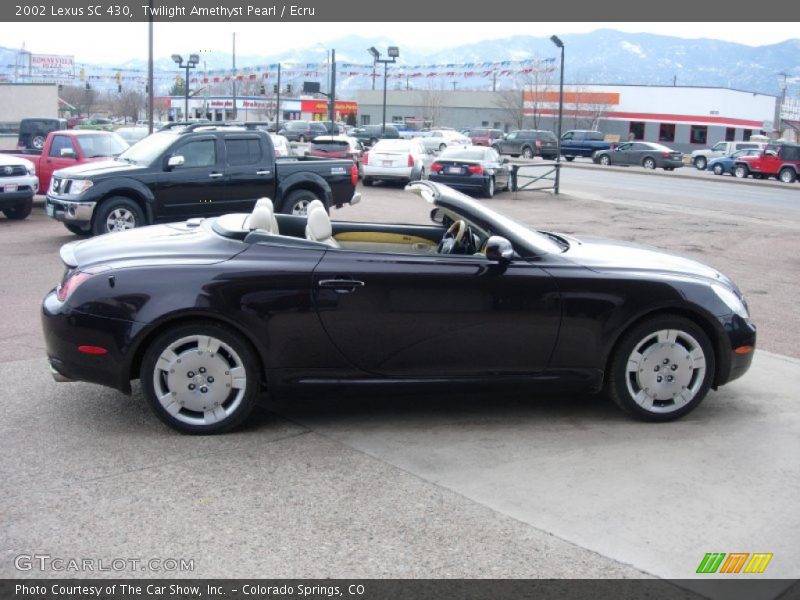 Twilight Amethyst Pearl / Ecru 2002 Lexus SC 430