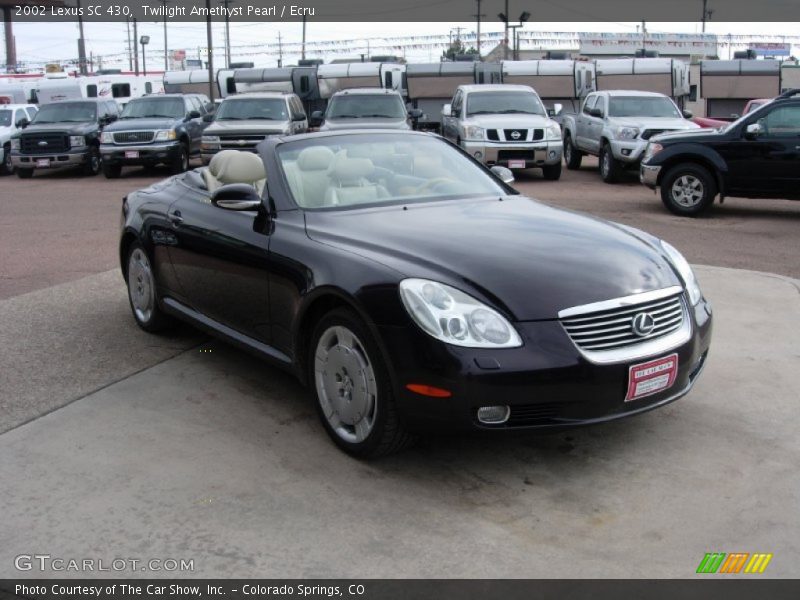 Twilight Amethyst Pearl / Ecru 2002 Lexus SC 430