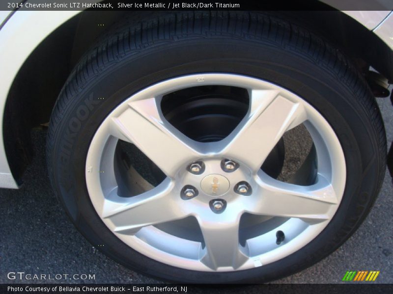 Silver Ice Metallic / Jet Black/Dark Titanium 2014 Chevrolet Sonic LTZ Hatchback