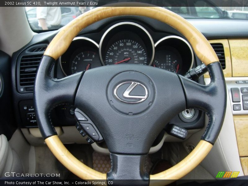 Twilight Amethyst Pearl / Ecru 2002 Lexus SC 430