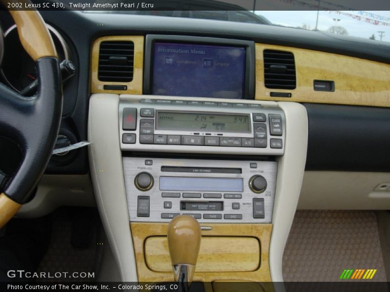 Twilight Amethyst Pearl / Ecru 2002 Lexus SC 430