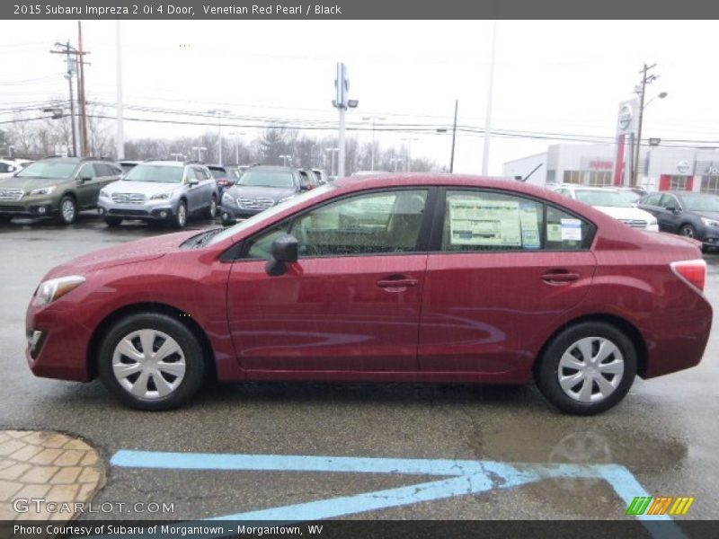 Venetian Red Pearl / Black 2015 Subaru Impreza 2.0i 4 Door