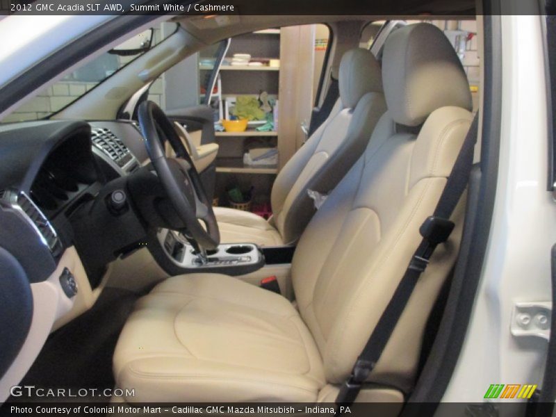 Summit White / Cashmere 2012 GMC Acadia SLT AWD
