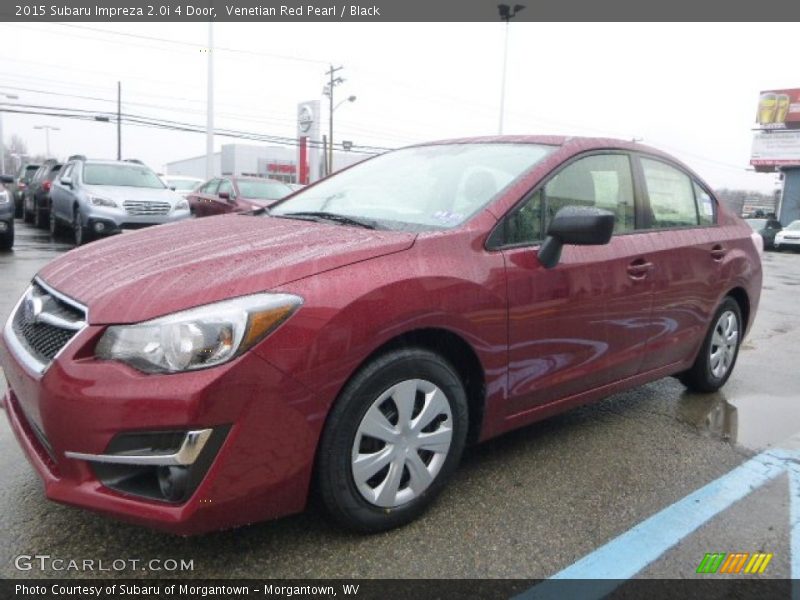 Venetian Red Pearl / Black 2015 Subaru Impreza 2.0i 4 Door