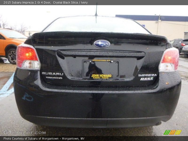 Crystal Black Silica / Ivory 2015 Subaru Impreza 2.0i 4 Door