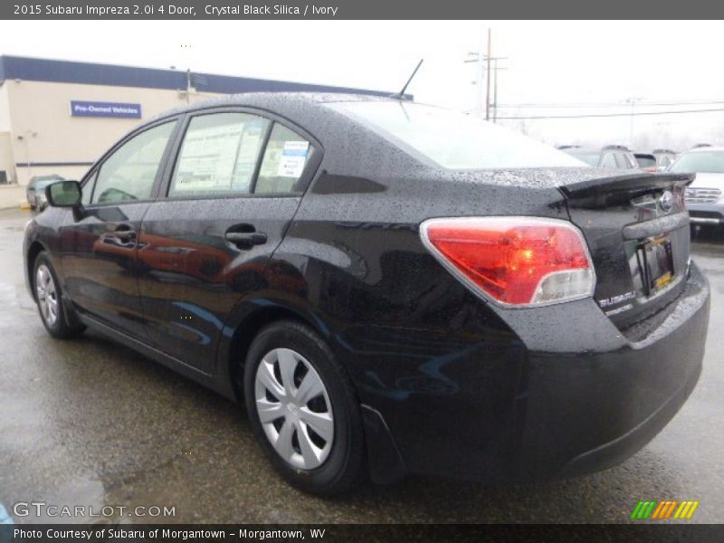 Crystal Black Silica / Ivory 2015 Subaru Impreza 2.0i 4 Door