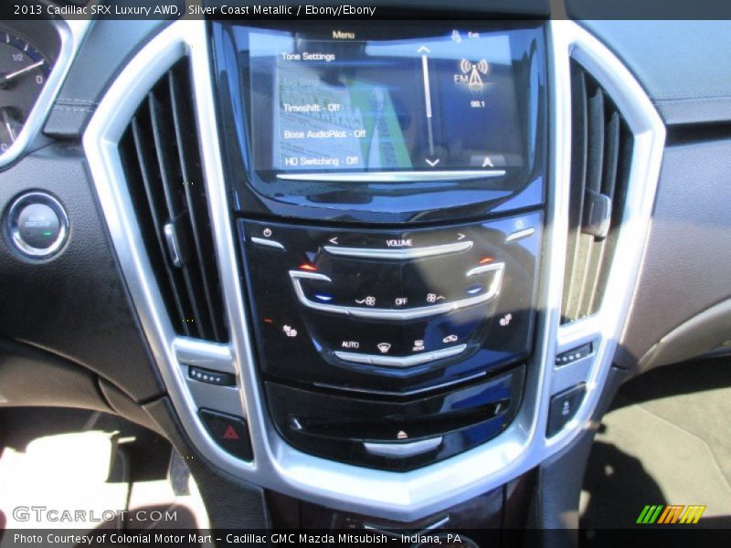 Silver Coast Metallic / Ebony/Ebony 2013 Cadillac SRX Luxury AWD