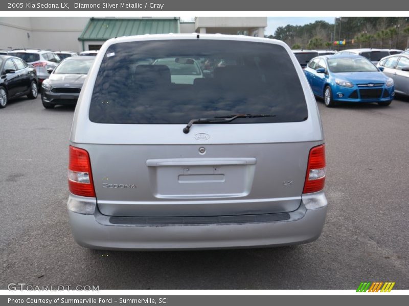 Diamond Silver Metallic / Gray 2005 Kia Sedona LX