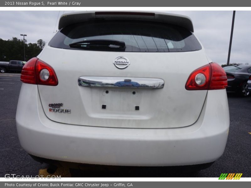 Pearl White / Gray 2013 Nissan Rogue S