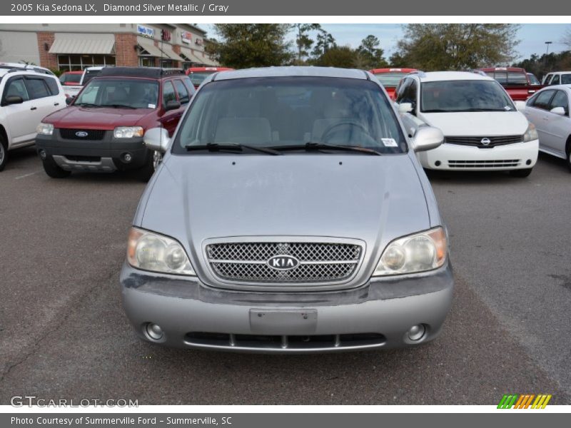 Diamond Silver Metallic / Gray 2005 Kia Sedona LX