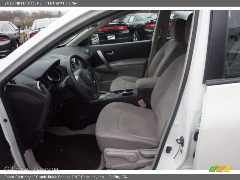 Pearl White / Gray 2013 Nissan Rogue S