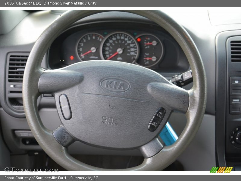 Diamond Silver Metallic / Gray 2005 Kia Sedona LX